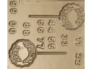 Happy Birthday Chocolate Mould 2 Cavity